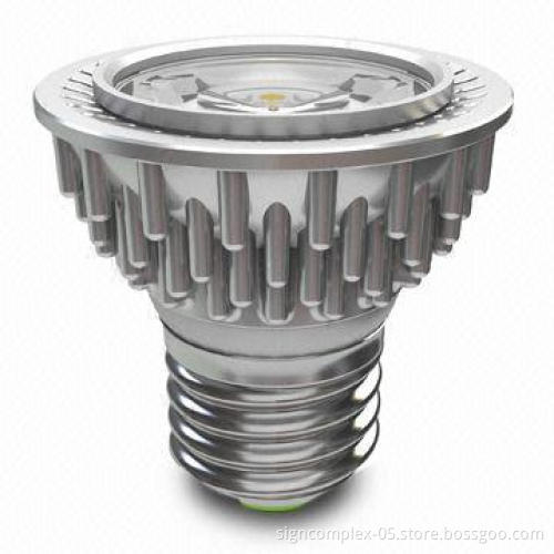 LED Bulb with Silver White Shell, 5W Power Consumption and 45° Beam Angle